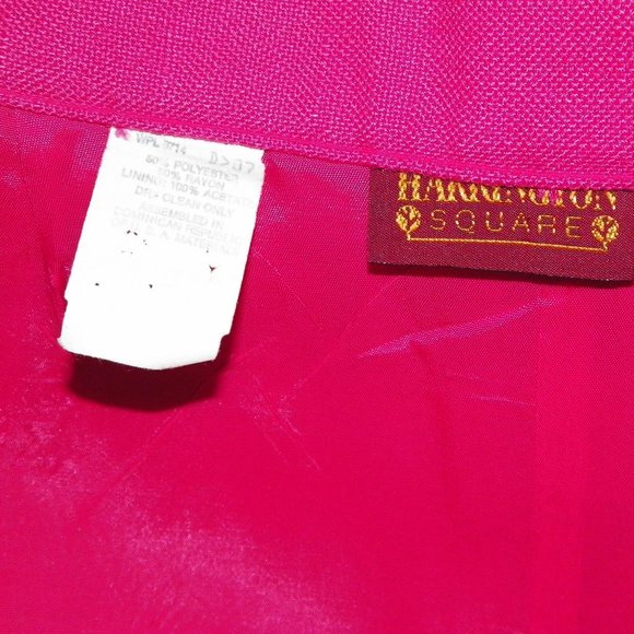 HOST PICK VTG Harrington Square 2 PC Pink Skirt Jacket Suit - Picture 10 of 11
